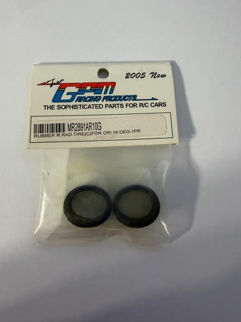 Team GPM Part #MR2891AR10G Rubber R Rad Tire (C) for Ori 10 Deg 1pair 2005