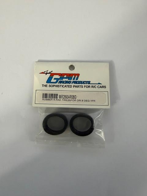 Team GPM Part #MR2890AR08G Rubber R. Rad. Tire (B) for Ori 8 Deg - 1 Pair