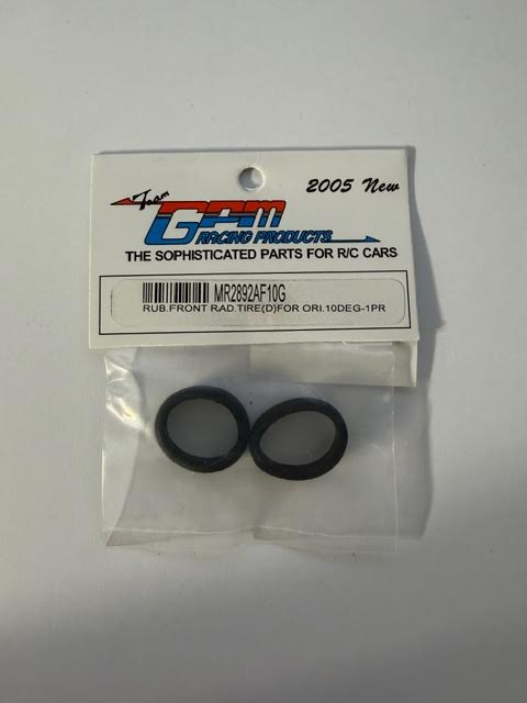 Team GPM Part #MR2892AF10G Rubber Front Rad Tire (D) for Ori 10 Deg 1pair 2005