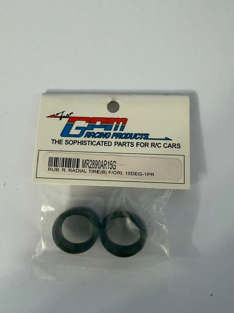 Team GPM Part #MR2890AR15G Rubber Rear Radial Tire (B) for Ori 15 Deg