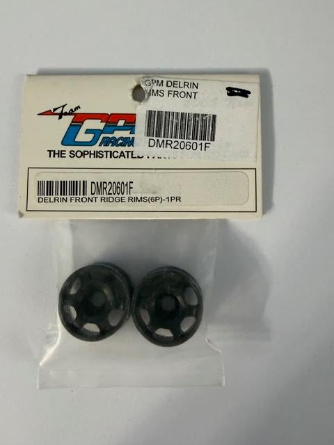 Team GPM Part #DMR20601F Delrin Front Ridge Rims (6P)