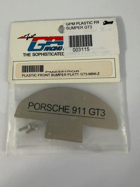 Team GPM Part #PMZ331POR Plastic Front Bumper Plate GT3-Mini-Z