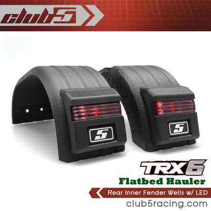 Club 5 Racing Part #C-TRX6-023 Rear Inner Fender Wells w/ LED for Traxxas TRX-6 HAULER