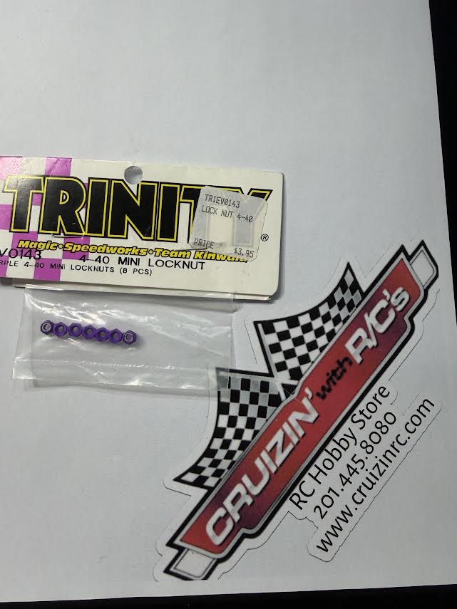 Trinity Part #EV0143 4-40 Mini Locknut Purple