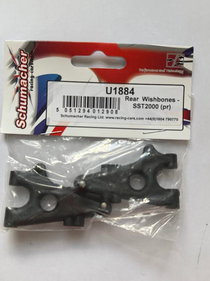 Schumacher Part #SCHU1884 Rear Wishbones (pair) - SST2000