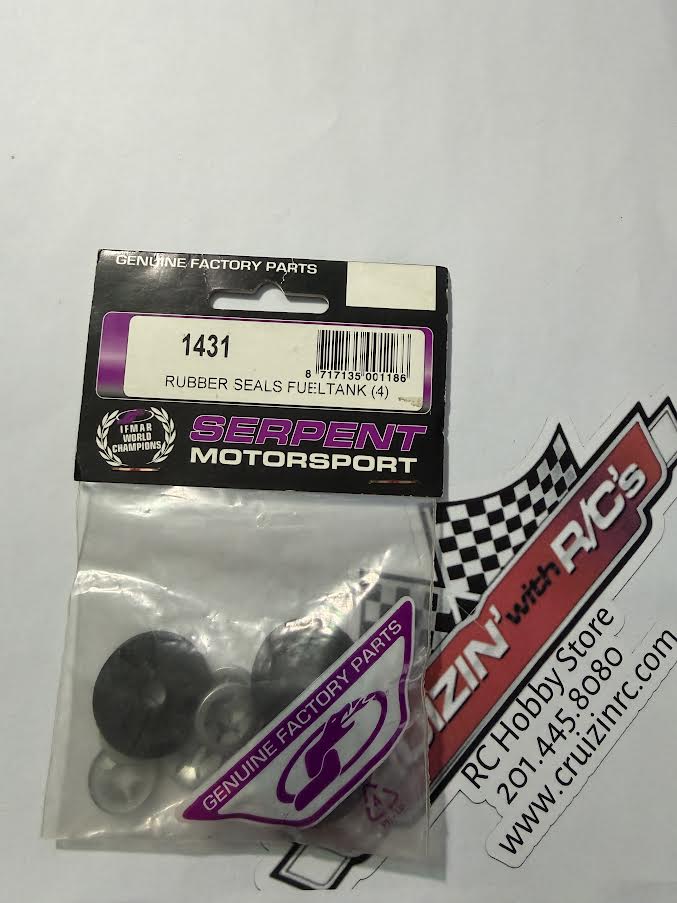 Serpent Part #SER1431 Rubber Seals Fuel Tank (4)