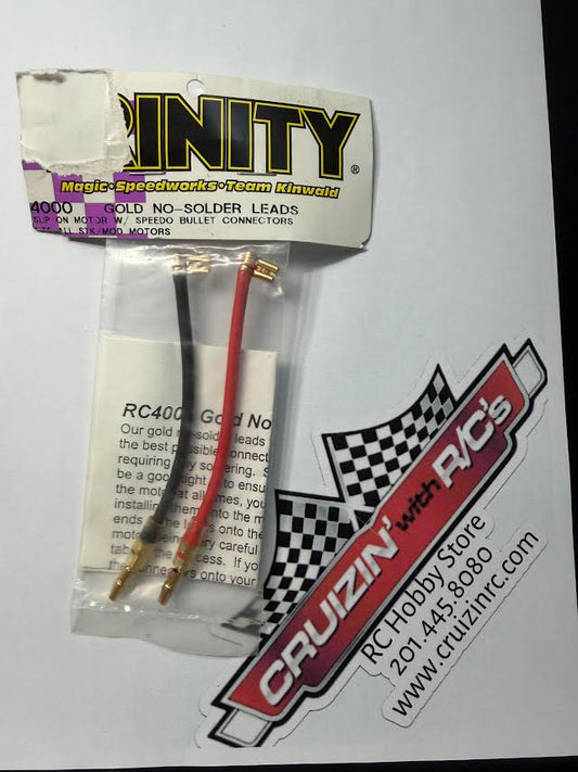 Trinity Part #TRI4000 Silver No-Solder Brushed Motor Leads