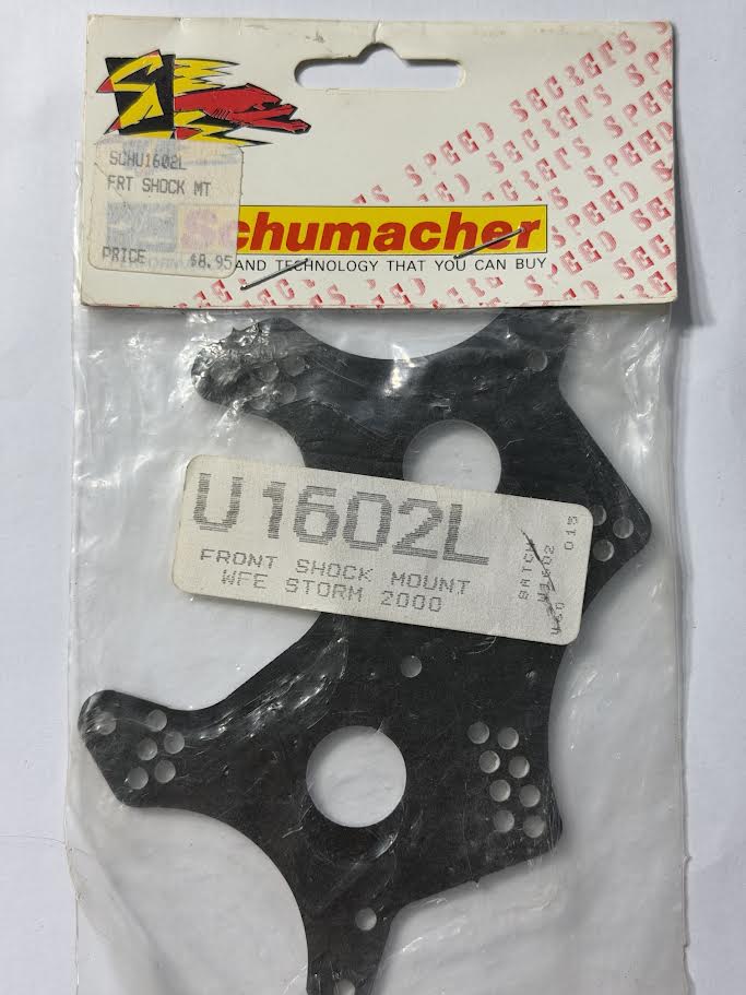 Schumacher Part #SCHU1602L Front Shock Mount WFE Storm 2000