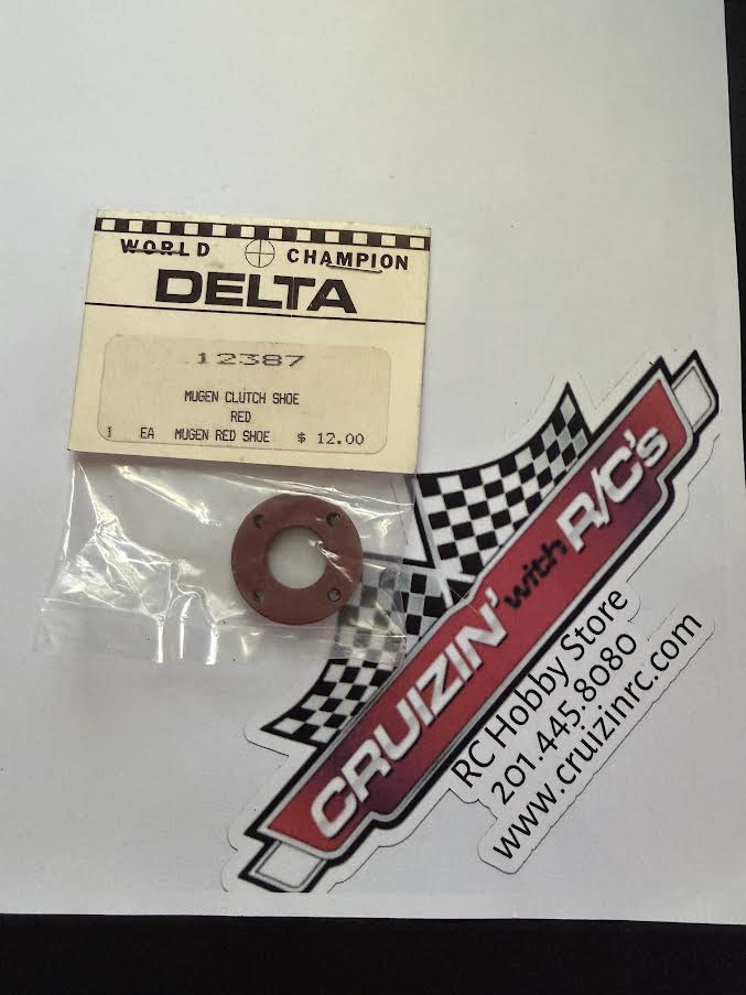 Delta MFG Part #12387 Mugen Clutch Shoe Red - vintage