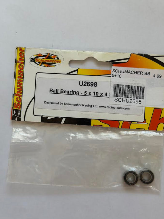 Schumacher Part #SCHU2698 Ball Bearing - 5x10x4 BLACK Seal (pair)