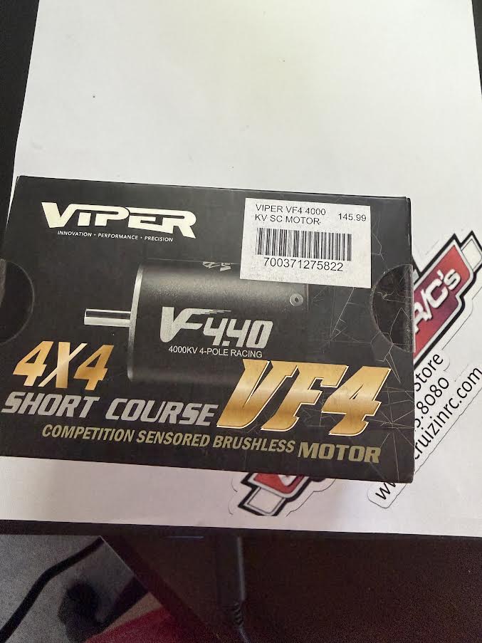 Viper RC Part #8VST 044001 VF4 4000 4x4 Short Course VF4 Competition Sensored Brushless Motor