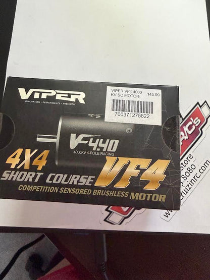 Viper RC Part #8VST 044001 VF4 4000 4x4 Short Course VF4 Competition Sensored Brushless Motor
