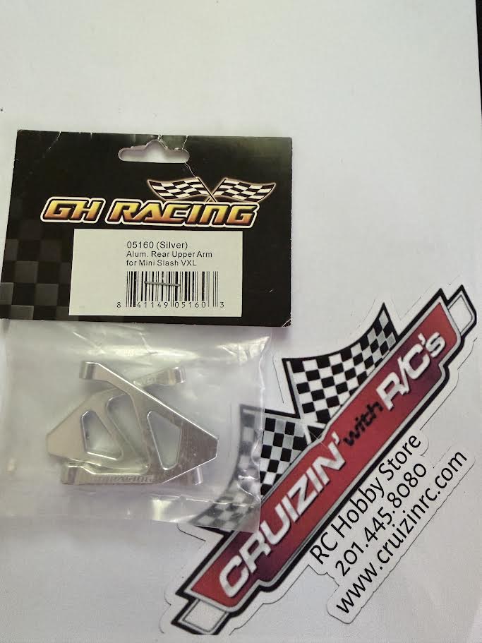 GH Golden Horizons Part #GH01560 Aluminum Rear Upper Arm for Mini Slash VXL Silver
