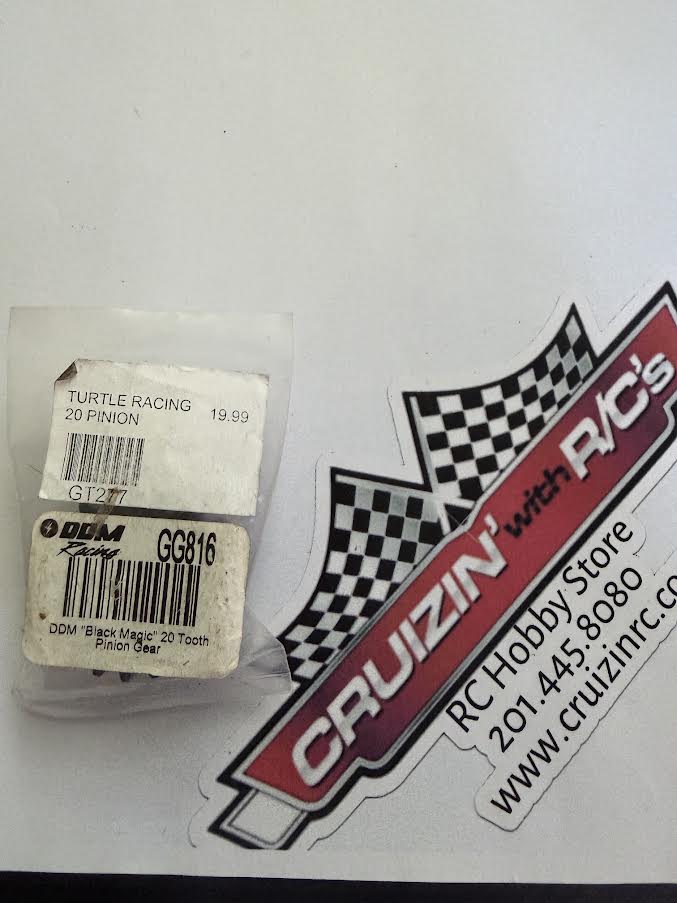 DDM Racing Part #GG816 Turtle Racing Black Magic 20T Pinion Gear