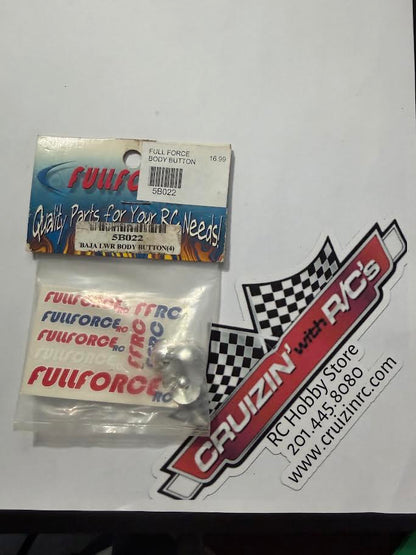 FullForce RC Part #5B022 BAJA 5B Lower Pod Body Pins/Buttons (4ct)