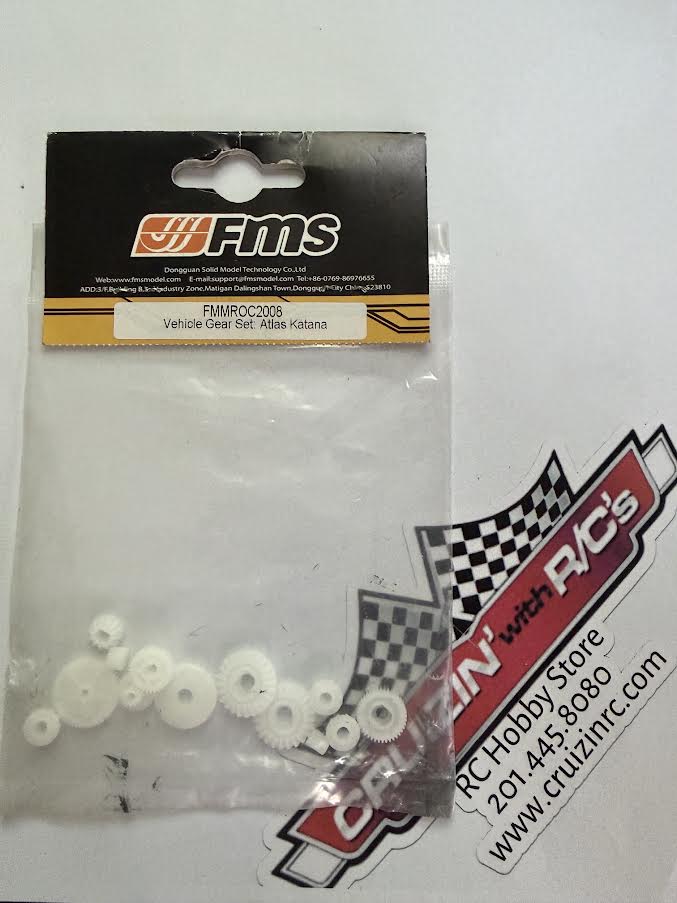 FMS Part #FMMROC2008 Vehicle Gear Set for Atlas 6x6 and Katana