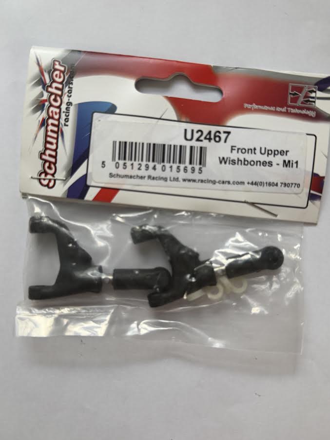 Schumacher Part #SCHU2467 Front Upper Wishbones - Mi1, Fusion, FT
