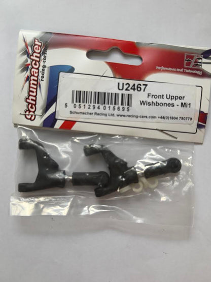 Schumacher Part #SCHU2467 Front Upper Wishbones - Mi1, Fusion, FT