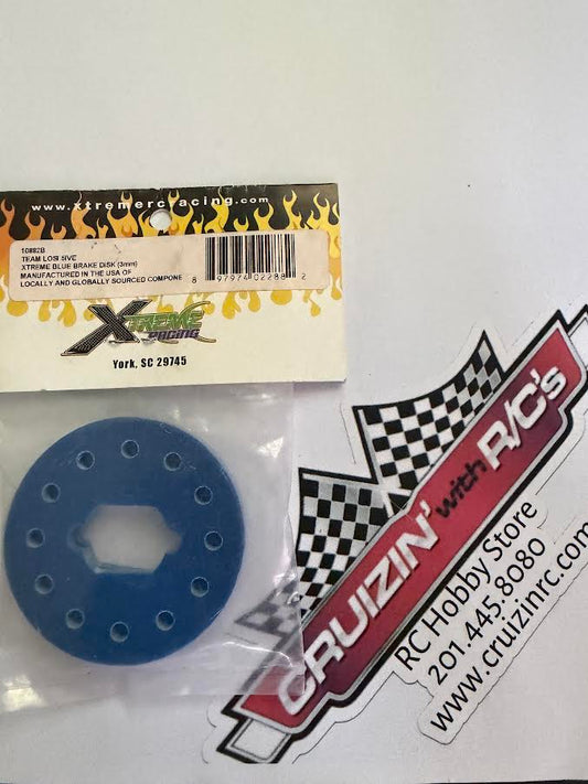 Xtreme Racing Part #10882B Team Losi 5ive Blue Brake Disk (3mm)