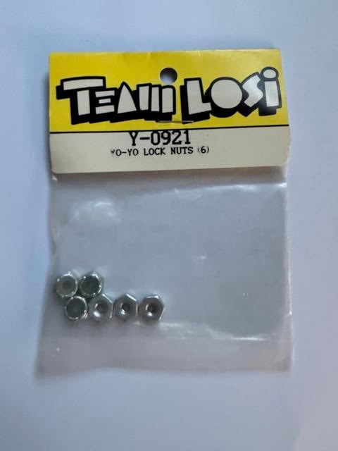 Team Losi Part #Y-0921 Yo-Yo Lock Nuts (6) - vintage