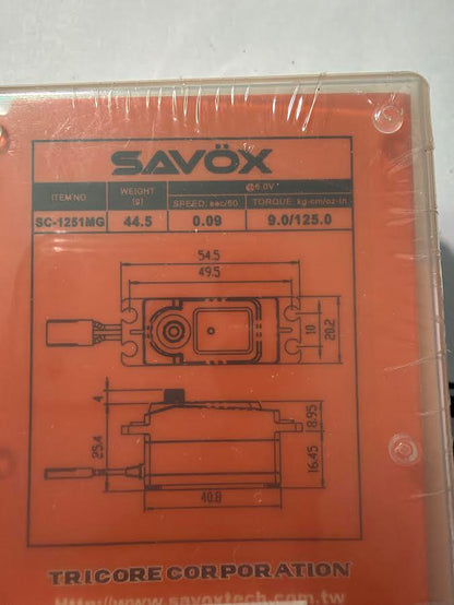 Savox Part #SC-1251MG Servo