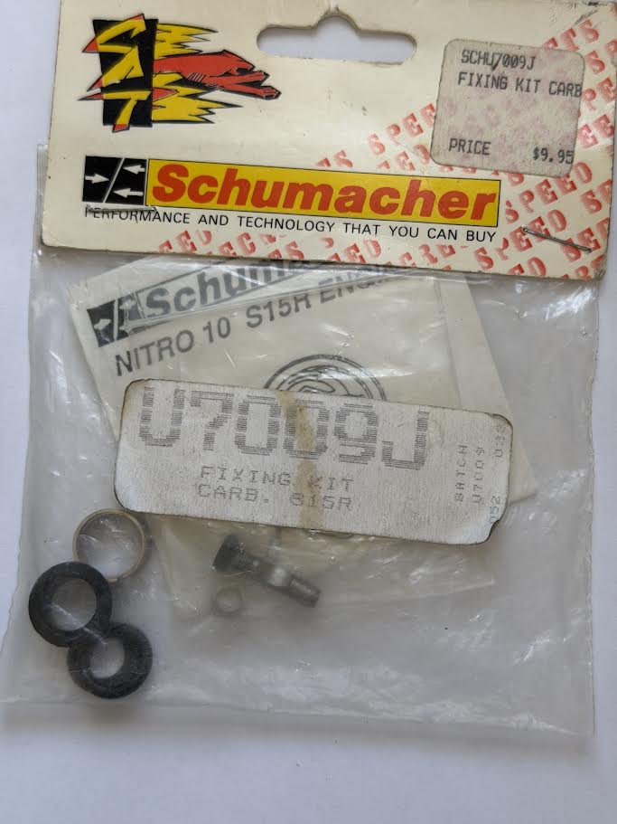 Schumacher Part #U7009J Fixing Kit Carb. S15R