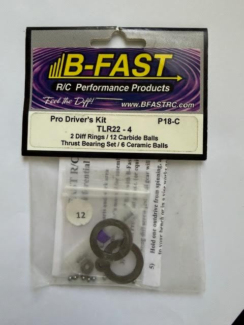 B-Fast Part #BF-P18-C Pro Driver's Kit TLR22-4