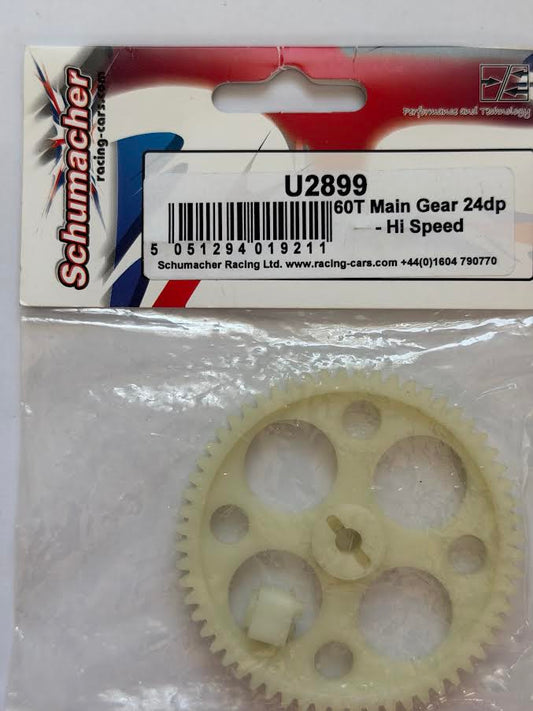 Schumacher Part #SCHU2899 60T Hi-Speed Main Gear 24DP (Manic/Havoc)