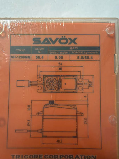 Savox Part #SH-1290MG Servo