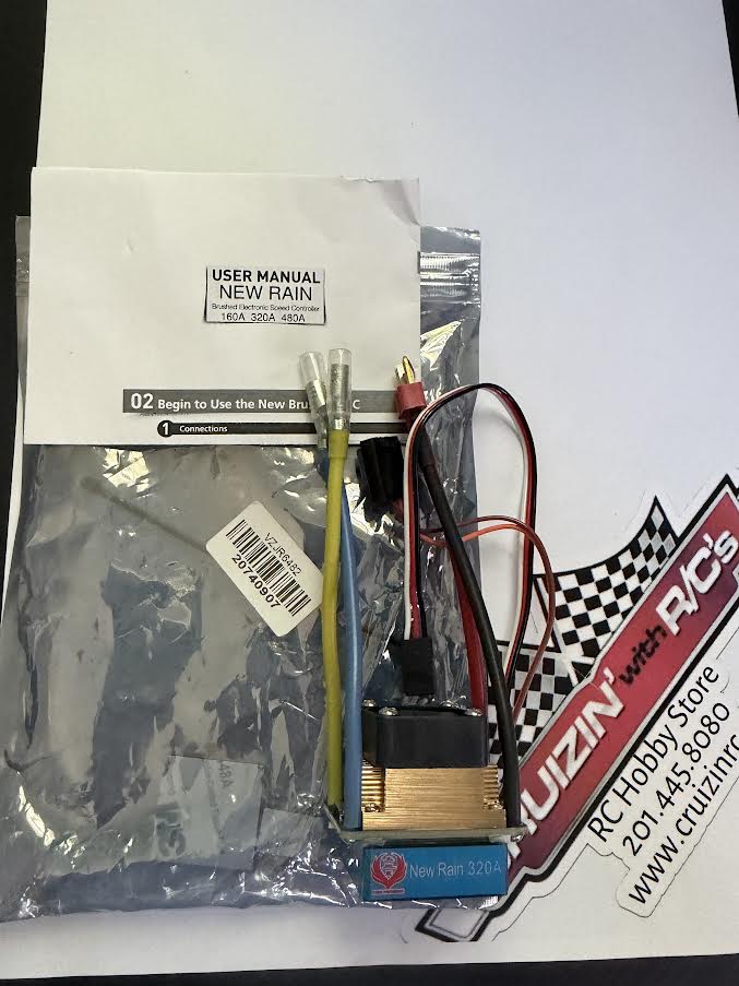 Fire Phoenix Part #VZJR6482 New Rain 320A Series Electronic Speed Controller (ESC) for Brushed Motor