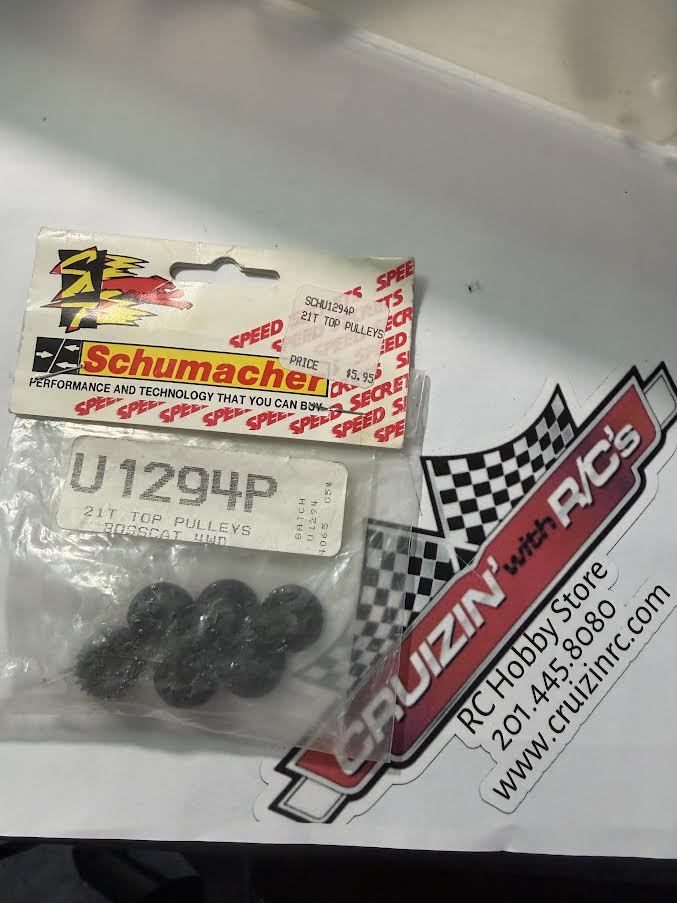 Schumacher Part #U1294P 21T Top Pulleys Bosscat 4WD