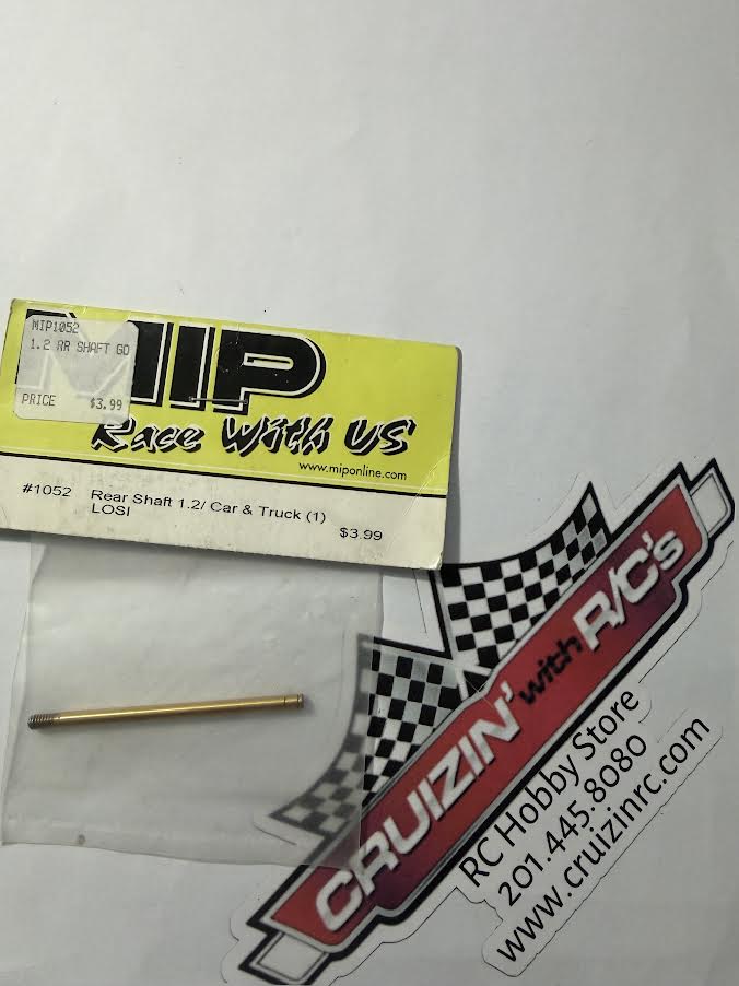MIP Part #1052 Rear Shaft 1.2/Car & Truck (1) Losi