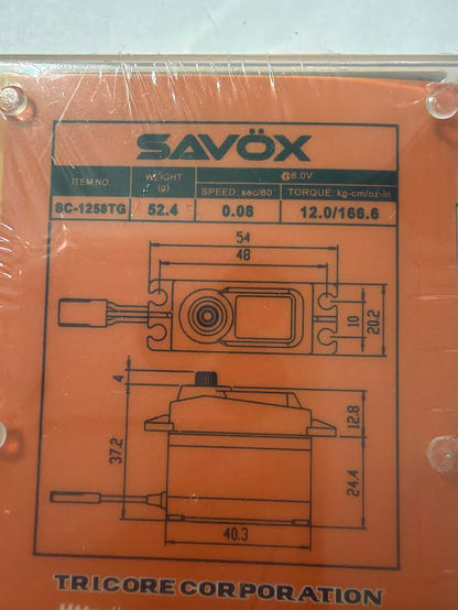 Savox Part #SC-1258TG Servo