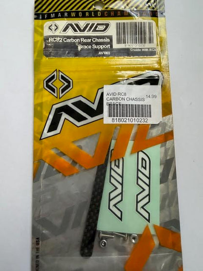 AVID Part #AV1803 RC8.2 Carbon Rear Chassis Brace Support