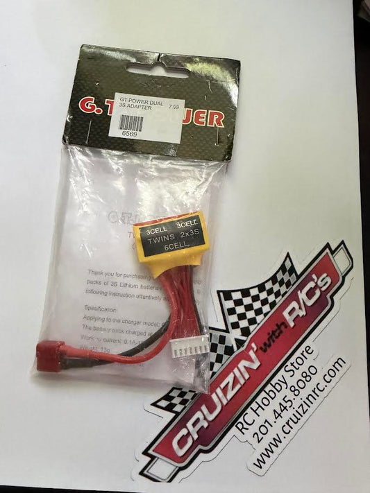 GT Power Part #GTP6569 6S "Twin" Charging Adapter for Charging Two 3S Lipo Packs