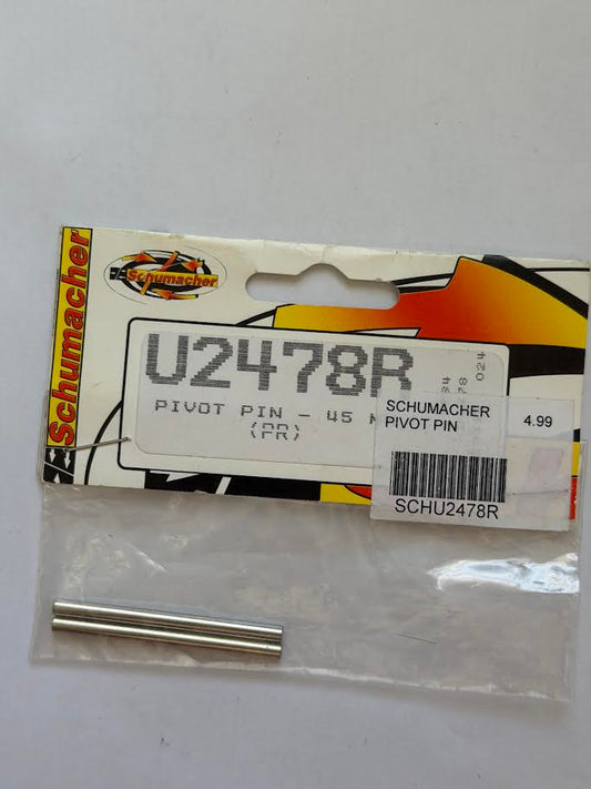 Schumacher Part #SCHU2478R Pivot Pin - 45mm (pair)