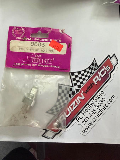 Serpent Part #SER9603 Pulley / Brake Adapter EXCEL MK1 - VINTAGE