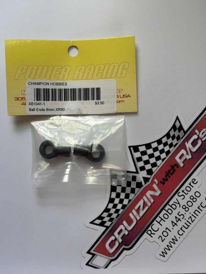 Power Racing Part #X81041-1 Ball Ends 8mm XR80