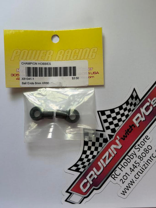 Power Racing Part #X81041-1 Ball Ends 8mm XR80