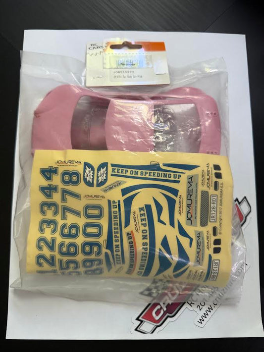Jomurema Part #JOM280373LTPINK JR-GT01 Mini-Z MR-03 Hard Body Set 98mm (Light Pink)