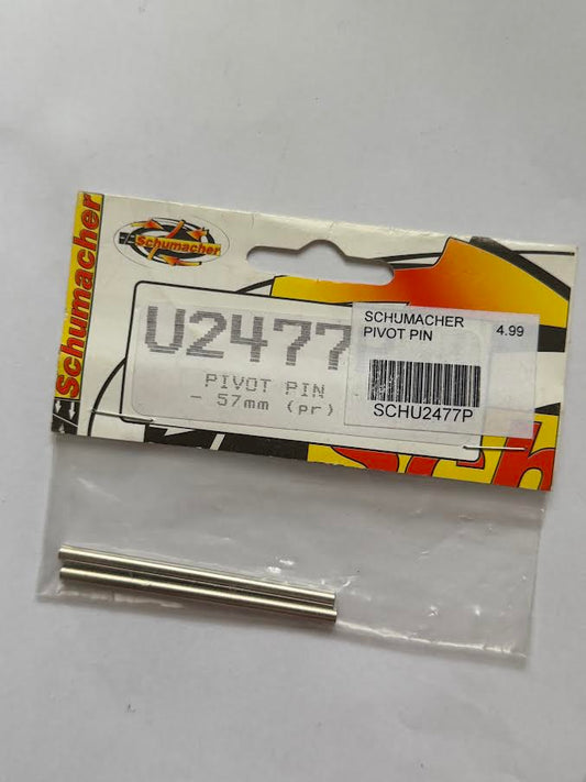 Schumacher Part #SCHU2477P Pivot Pin 57mm (pair)