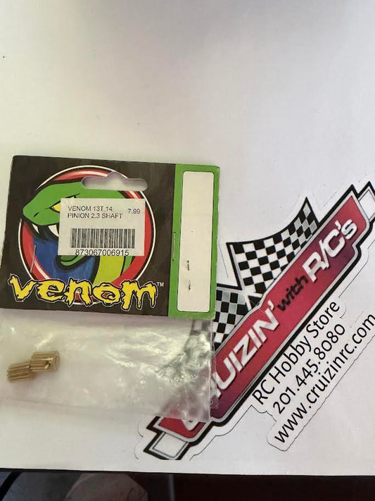 Venom Racing Part #VEN-1441 13T 14 Pinion 2.3 Shaft