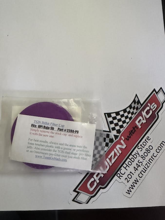 Team GoNads TGN Part #2288-PU Filter Cap Aluminum Purple