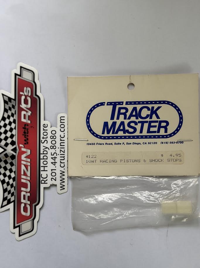 Track Master Part #TRM-4122 10WT Racing Pistons & Shock Stops NIB Vintage