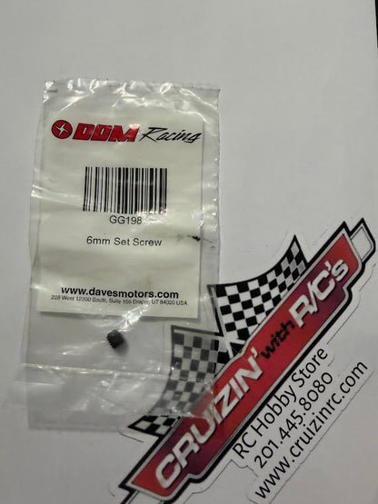 DDM Racing Part #GG198 6mm Set Screw