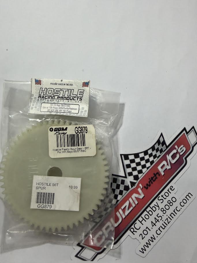 DDM Racing Part #GG879 Hostile Plastic Spur Gear - 56T - For HPI Baja 5B/5T/5SC