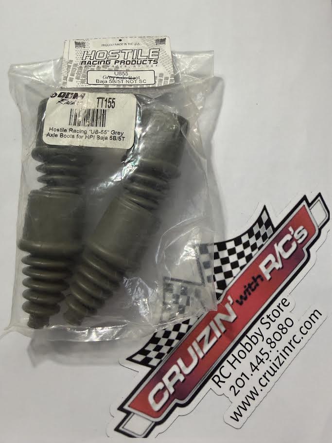 DDM Racing Part #TT155 Hostile Racing "UB55" Grey Axle Boot Set for HPI Baja 5B/5T