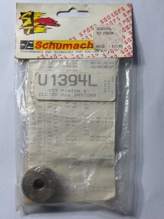 Schumacher Part #SCHU1394L 53T Pinion Clutch HSG Daytona