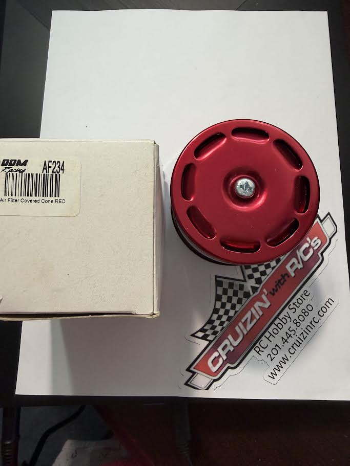 DDM Racing Part #AF234 Air Filter Covered Cone Red