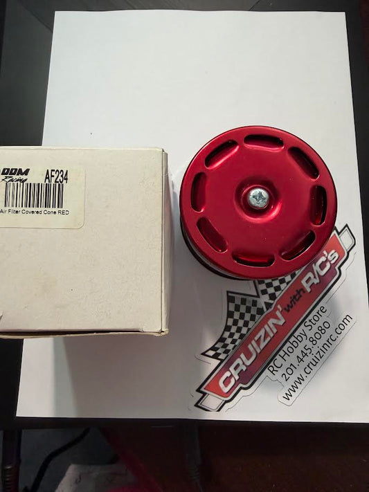 DDM Racing Part #AF234 Air Filter Covered Cone Red